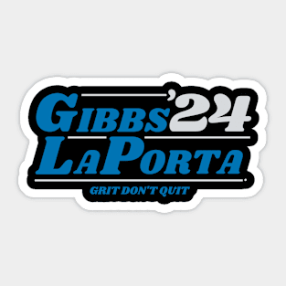 Gibbs - LaPorta '24 Grit Don't Quit Sticker